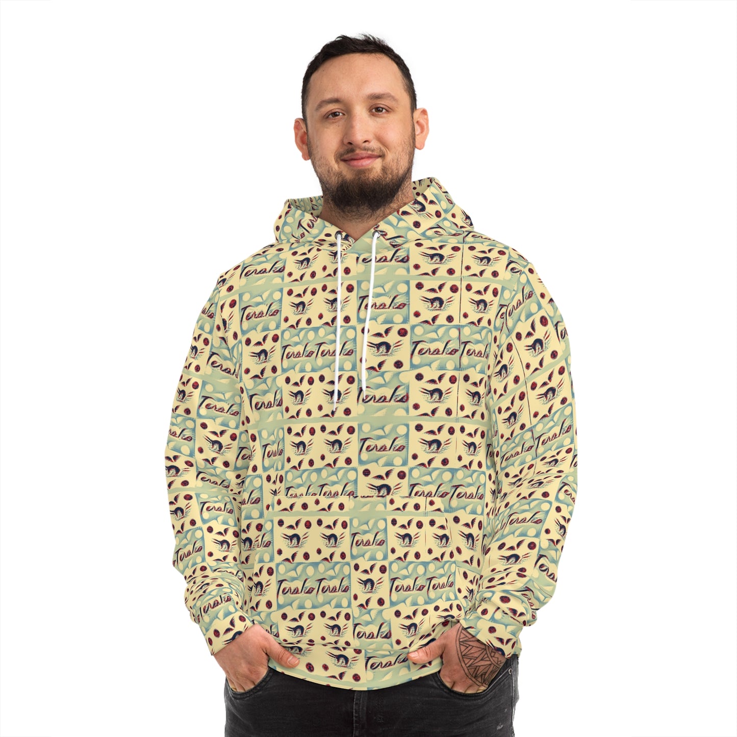 Copy of Copy of Copy of Copy of Copy of Copy of Copy of Boho Pharaoh Hoodie, Unique Graphic Hoodie, Egyptian Style Fashion, Colorful AOP Pullover, Perfect Gift for Art Lovers